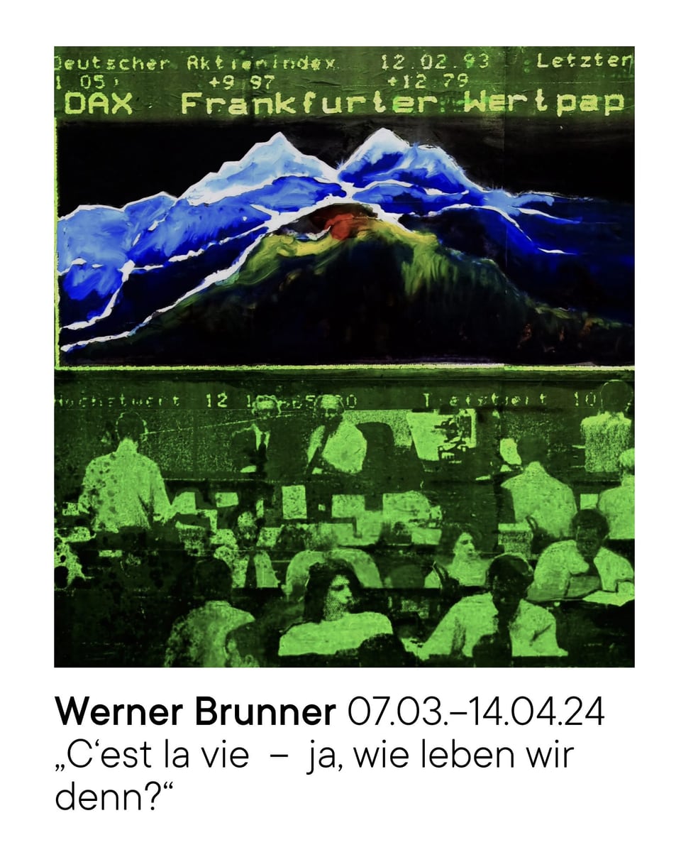 Exhibition flyer: C’est la vie – ja, wie leben wir denn