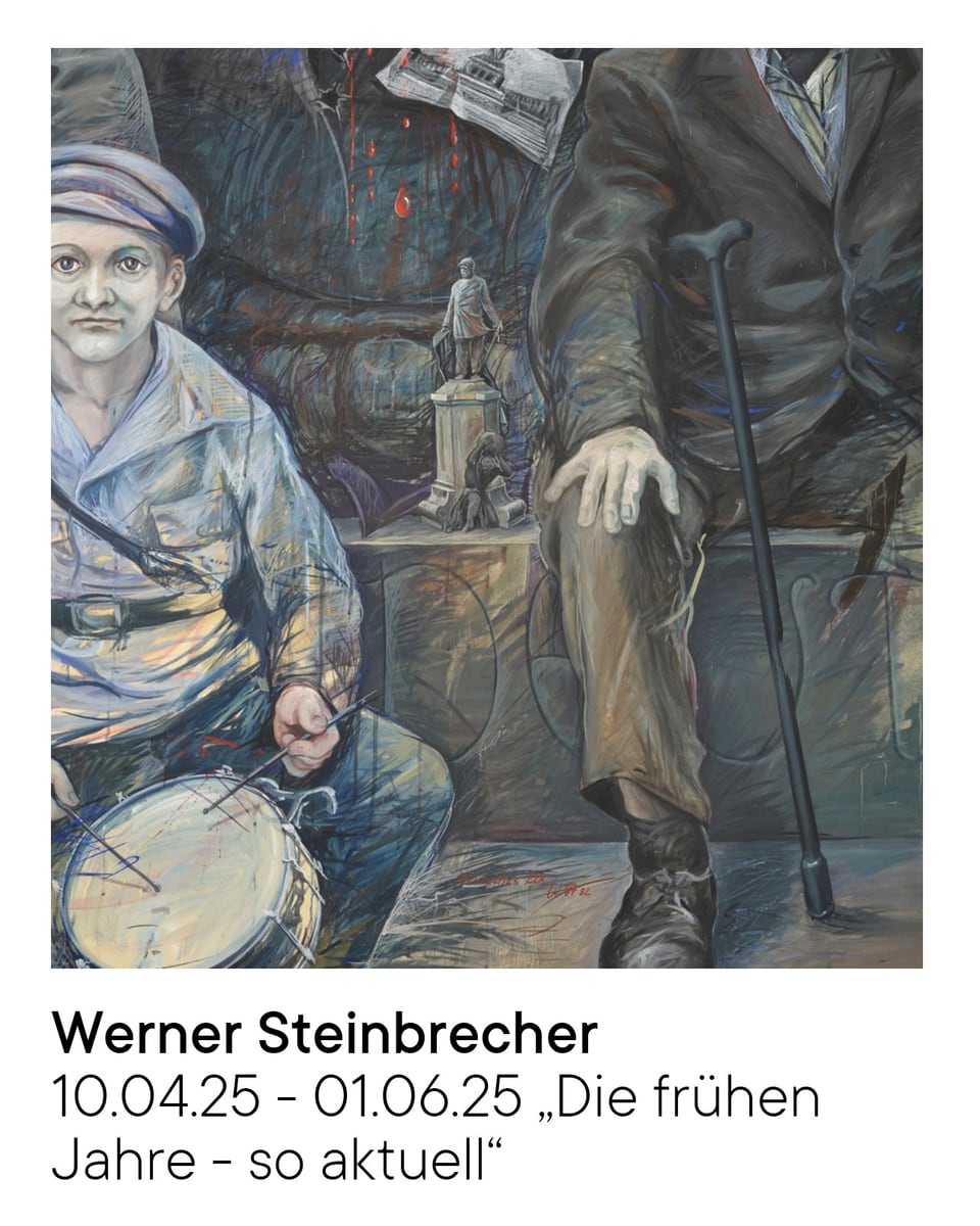 Exhibition flyer: Die frühen Jahre, so aktuell