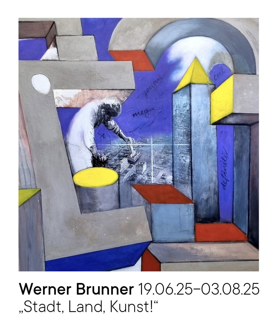 Exhibition flyer: Stadt, Land, Kunst!
