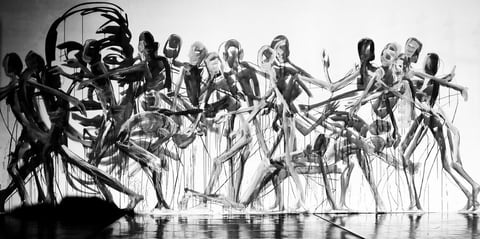 Ilona Ottenbreit, Livepainting aus der Serie BE MOVE