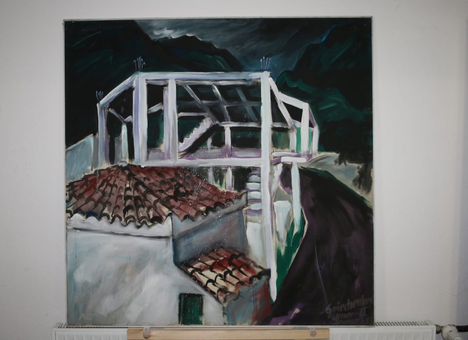 Werner Brunner, Griechenland II Aigina Hausbau, 1981 bis 1983